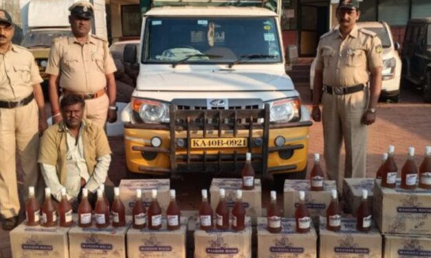 ಲಕ್ಷಾಂತರ ಬೆಲೆಯ ಗೋವಾ ಮಧ್ಯವಶ : ಆರೋಪಿ ಸೆರೆ
