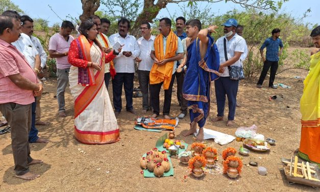 ಮೋದಿ ಸಮಾವೇಶದ ಸ್ಥಳದಲ್ಲಿ ಭೂಮಿಪೂಜೆ : 3 ಲಕ್ಷಕ್ಕೂ ಹೆಚ್ಚು ಜನ ಭಾಗವಹಿಸುವ ನಿರೀಕ್ಷೆ