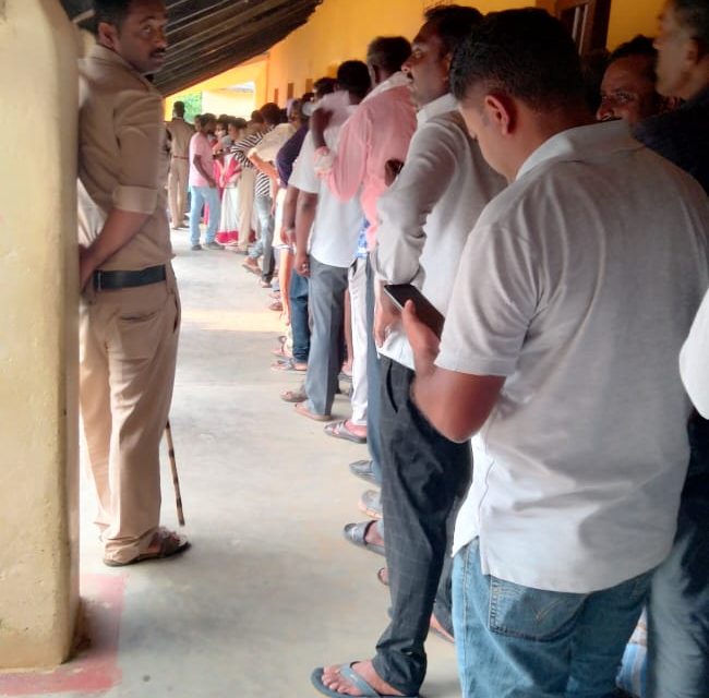 ಜಿಲ್ಲೆಯಲ್ಲಿ 74.66% ಮತದಾ‌ನ