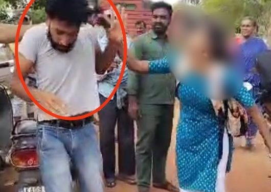 ಯುವಕನ ನಶೆ ಇಳಿಸಿದ ವಿದ್ಯಾರ್ಥಿನಿ : ರೋಡ್ ರೋಮಿಯೋಗೆ ಮೆಟ್ಟಿನ ಏಟು