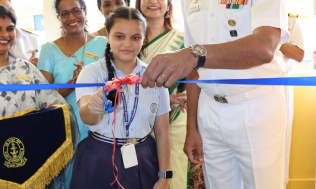 Inauguration of Library and revamping of School Website at NCS Karwar