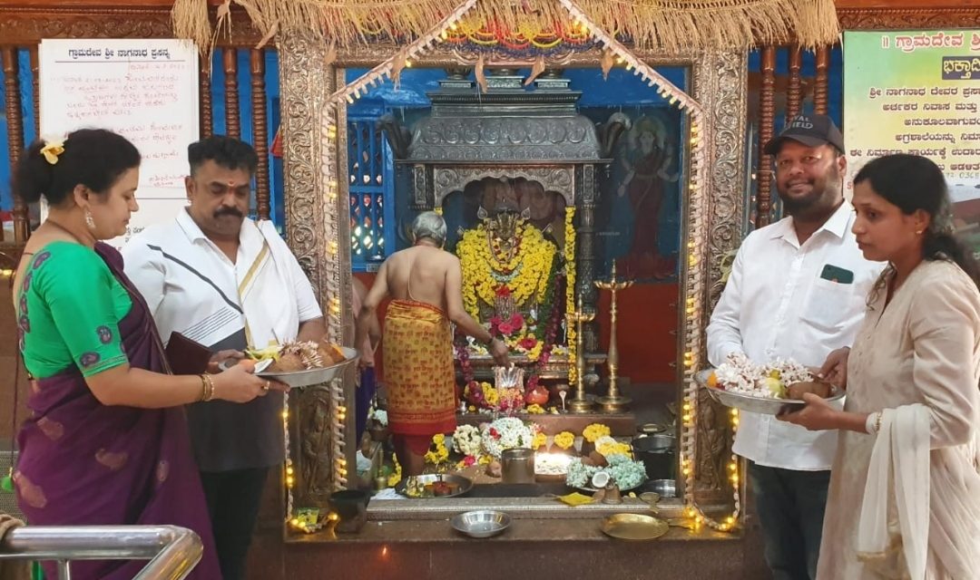 ಹರಕೆ ಪೂಜೆ ಸಲ್ಲಿಸಿದ ಕಾಂಗ್ರೆಸ್ ಶಾಸಕ