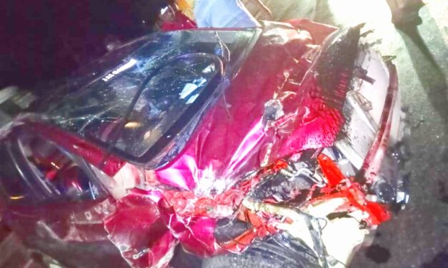 Car accident: ಜಾನುವಾರಿಗೆ ಕಾರ ಡಿಕ್ಕಿ : ಕಾರನಲ್ಲಿದ್ದವರಿಗೆ ಗಾಯ