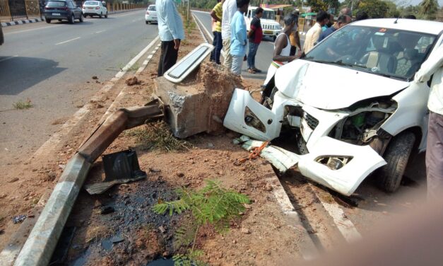Accident:ರಾಷ್ಟ್ರೀಯ ಹೆದ್ದಾರಿಯಲ್ಲಿ ಭೀಕರ ಅಫಘಾತ