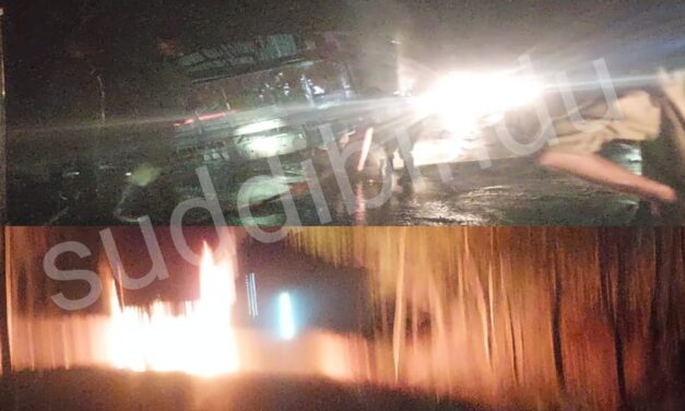 ಚಲಿಸುತ್ತಿದ್ದ ಲಾರಿಗೆ ತಗುಲಿದ ಬೆಂಕಿ : ಯಲ್ಲಾಪುರ ಹೆದ್ದಾರಿಯಲ್ಲಿ ಘಟನೆ