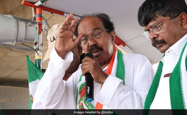ಕುಮಟಾ ಕ್ಷೇತ್ರದಲ್ಲಿ ನಾಳೆ ಮಾಜಿ ಸಿ ಎಂ ವೀರಪ್ಪ ಮೊಯ್ಲಿ ಪ್ರಚಾರ