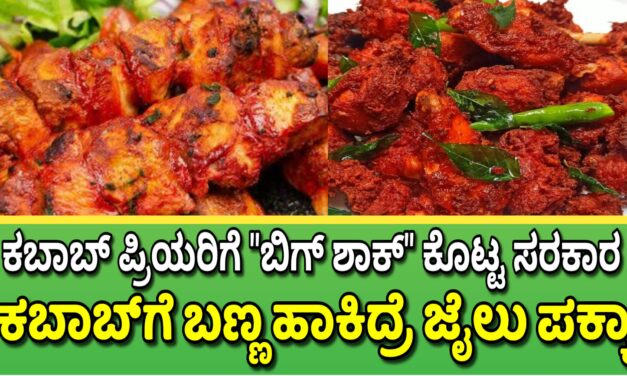 ಚಿಕನ್ ಕಬಾಬ್‌, ಫಿಶ್ ಕಬಾಬ್‌ಗೆ ‘ಕಲರ್’ ನಿಷೇಧಬಣ್ಣ ಹಾಕಿದ್ರೆ ಜೈಲು ಪಕ್ಕಾ