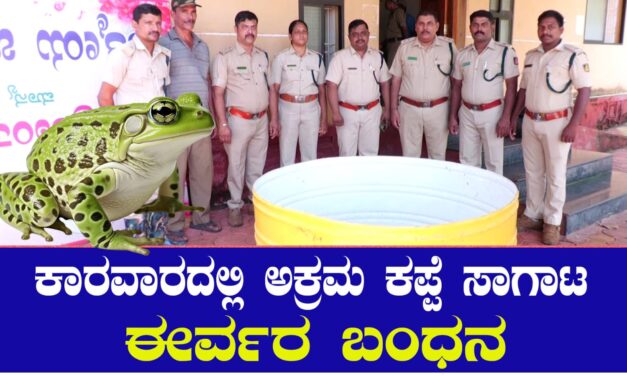 ಕಪ್ಪೆ ಸಾಗಾಟ ಮಾಡುತ್ತಿದ್ದ ಈರ್ವರು ಕಾರವಾರದಲ್ಲಿ ಬಂಧನ