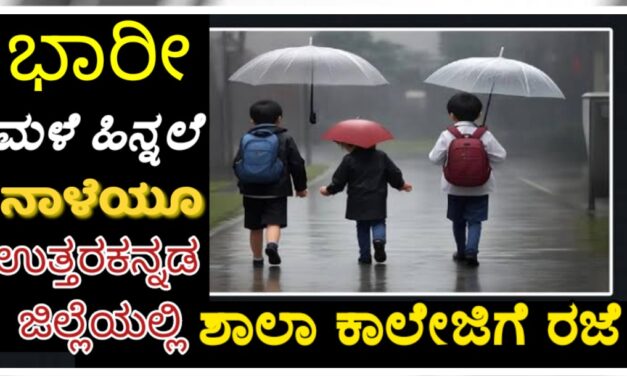 ನಾಳೆಯೂ ಶಾಲಾ-ಕಾಲೇಜಿಗೆ ರಜೆ ಘೋಷಣೆ