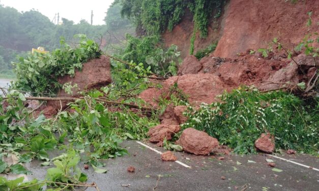 Landslide | ರಾಷ್ಟ್ರೀಯ ಹೆದ್ದಾರಿ ಹೊನ್ನಾವರ ಬಳಿ ಗುಡ್ಡ ಕುಸಿತ