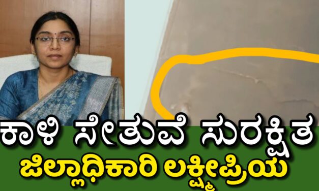 Kali Bridge ಕಾಳಿ ಸೇತುವೆ ಸುರಕ್ಷಿತ: ಜಿಲ್ಲಾಧಿಕಾರಿ ಲಕ್ಷ್ಮೀಪ್ರಿಯ