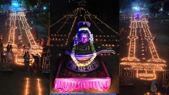 ಮಹಾಶಿವರಾತ್ರಿ‌ ಅಂಗವಾಗಿ ಬರ್ಗಿಯಲ್ಲಿ ವೈಭವದ ದೀಪೋತ್ಸವ