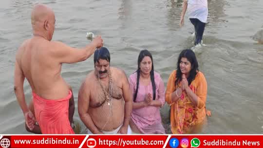 Mahakumbha Mela/ಮಹಾಕುಂಭ ಮೇಳದಲ್ಲಿ ಕುಟುಂಬ ಸಮೇತ ‘ಪುಣ್ಯ ಸ್ನಾನ’ ಮಾಡಿದ ಸಚಿವ ಮಂಕಾಳ್ ವೈದ್ಯ