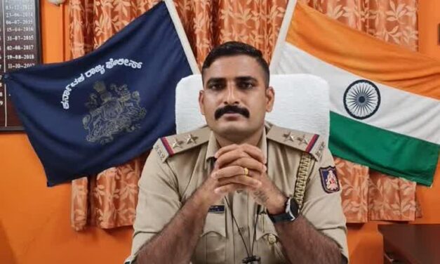 ಶಿರಸಿ ಗ್ರಾಮೀಣ ಠಾಣೆ ಪಿಎಸ್ಐ ಆಗಿ ಅಧಿಕಾರ ಸ್ವೀಕರಿಸಿದ ಸಂತೋಷ‌ಕುಮಾರ