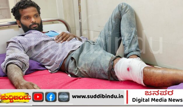 ಮಂಗನ ದಾಳಿಗೆ ಕಾರ್ಮಿಕ ಗಂಭೀರ : ಆಸ್ಪತ್ರೆಗೆ ದಾಖಲು
