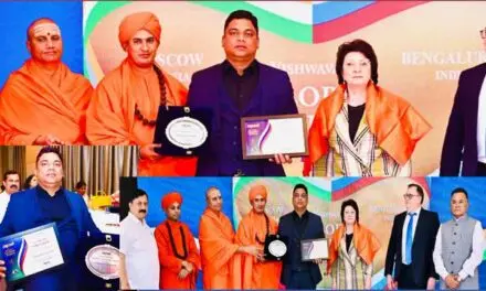 ರಷ್ಯಾ ರಾಜಧಾನಿಯಲ್ಲಿ ಗ್ಲೋಬಲ್ ಅಚೀವರ್ಸ್ ಪ್ರಶಸ್ತಿ ಸ್ವೀಕರಿಸಿದ ಶ್ರೇಷ್ಠ ಸಹಕಾರಿ, ಗೋದಾವರಿ ಸಮೂಹ ಸಂಸ್ಥೆಗಳ ಸಂಸ್ಥಾಪಕ ಅಧ್ಯಕ್ಷ ರಾಘವೇಂದ್ರ ಡಿ ನಾಯಕ್ ದೇವರಬಾವಿ.