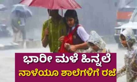 ನಾಳೆಯೂ ಶಾಲೆಗಳಿಗೆ ರಜೆ ಘೋಷಣೆ