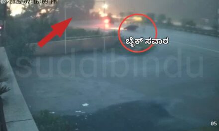 ಮರ ಬಿದ್ದರೂ ಪ್ರಾಣ ಉಳಿಸಿಕೊಂಡ ಬೈಕ್ ಸವಾರ : ಭಟ್ಕಳದಲ್ಲಿ ನಡೆದ ಘಟನೆ
