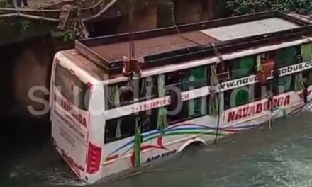 ಅಗಸೂರು ಬಳಿ ಭೀಕರ ಬಸ್ ಅಪಘಾತ:  ಓರ್ವ ಸಾವು : ಐವರು ಗಂಭೀರ