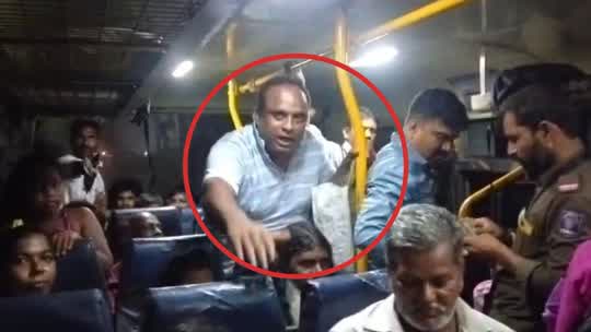 ಮದ್ಯದ ಅಮಲಿನಲ್ಲಿ ಬಸ್‌ನಲ್ಲಿ ರಂಪಾಟ : ಪ್ರಯಾಣಿಕರ ಆಕ್ರೋಶ