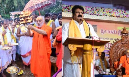 ಕೋನಳ್ಳಿಯಲ್ಲಿ ಸಂಪನ್ನಗೊಂಡ ಶ್ರೀ ಬ್ರಹ್ಮಾನಂದರ ಚಾತುರ್ಮಾಸ್ಯ ವ್ರತ : ಅಘನಾಶಿನಿ ನದಿ ದಡದಲ್ಲಿ ನಡೆದ ಶ್ರೀಗಳ ಸೀಮೋಲ್ಲಂಘನೆ