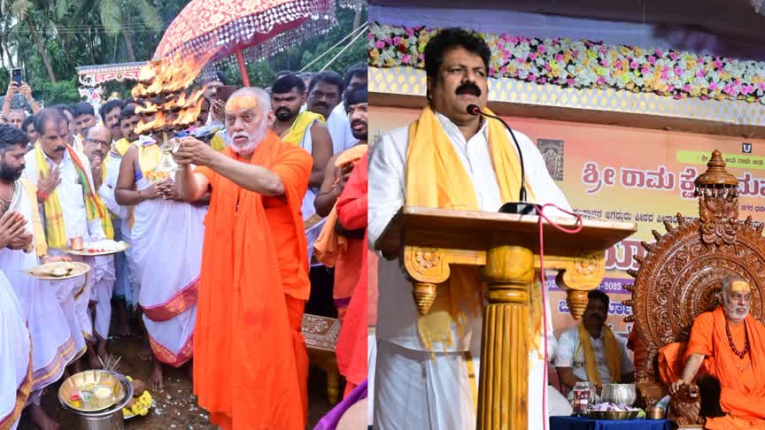 ಕೋನಳ್ಳಿಯಲ್ಲಿ ಸಂಪನ್ನಗೊಂಡ ಶ್ರೀ ಬ್ರಹ್ಮಾನಂದರ ಚಾತುರ್ಮಾಸ್ಯ ವ್ರತ : ಅಘನಾಶಿನಿ ನದಿ ದಡದಲ್ಲಿ ನಡೆದ ಶ್ರೀಗಳ ಸೀಮೋಲ್ಲಂಘನೆ