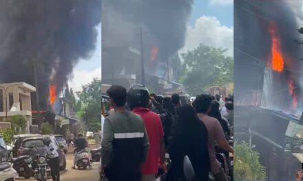 Fire in Bhatkal/ಭಟ್ಕಳದಲ್ಲಿ ಭಾರೀ ಬೆಂಕಿ ಅವಘಢ : ಕಾಲಕಿತ್ತು ಓಡಿದ ಜನ