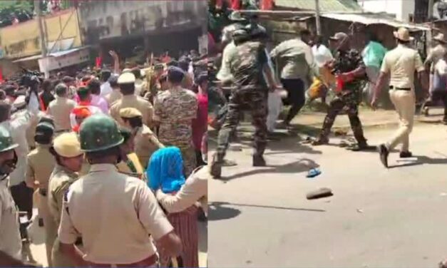 ಗಣೇಶ ಮೆರವಣಿಗೆ ವೇಳೆ ಗಲಾಟೆ: ಕಲ್ಲು ತೂರಾಟ, ಲಾಠಿ ಚಾರ್ಜ್