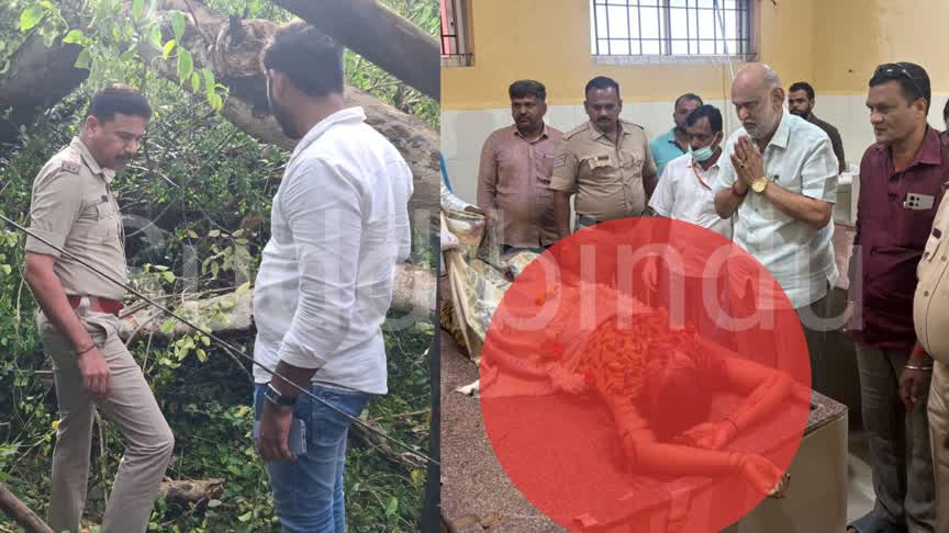 ಯಲ್ಲಾಪುರದಲ್ಲಿ ಮರ ಬಿದ್ದು ಗರ್ಭಿಣಿ ಮಹಿಳೆ ಸಾವು, ಮೂವರು ಮಕ್ಕಳು ಗಂಭೀರ