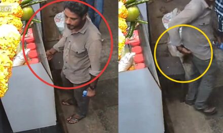 ಗ್ರಾಹಕನ ವೇಷದಲ್ಲಿ ಕಳ್ಳ :ಅಂಗಡಿಯಿಂದ ಮೊಬೈಲ್ ಕದ್ದ ಘಟನೆ ವೈರಲ್