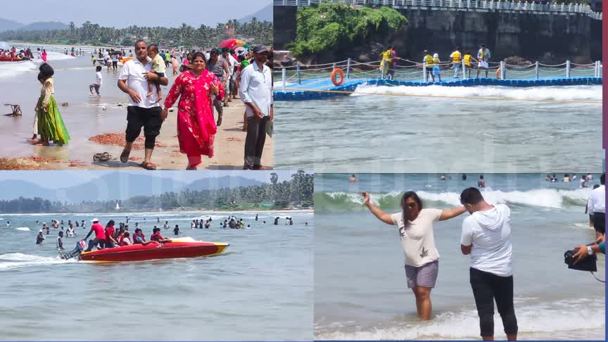 Murudeshwar Beach/ಮುರುಡೇಶ್ವರ ಕಡಲತೀರಕ್ಕೆ ಜೀವಕಳೆ—ಬೋಟಿಂಗ್, ವಾಟರ್‌ ಸ್ಪೋರ್ಟ್ಸ್ ಆರಂಭ