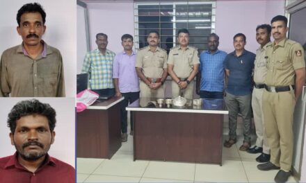 temple Thief /ದೇವಸ್ಥಾನದ ಕಳ್ಳತನ ಪ್ರಕರಣ ಭೇದಿಸಿದ ಶಿರಸಿ ಗ್ರಾಮೀಣ ಪೊಲೀಸರು : ಇಬ್ಬರು ಆರೋಪಿತರ ಬಂಧನ