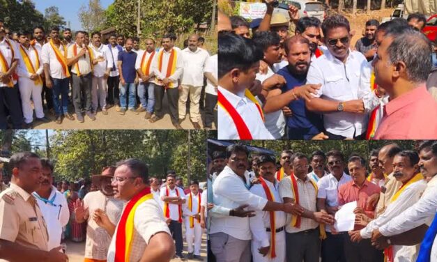 ಕುಮಟಾ-ಶಿರಸಿ ಹೆದ್ದಾರಿ ಕಾಮಗಾರಿ ವಿಳಂಬ : ಹೆದ್ದಾರಿ ತಡೆದು ಪ್ರತಿಭಟನೆ‌