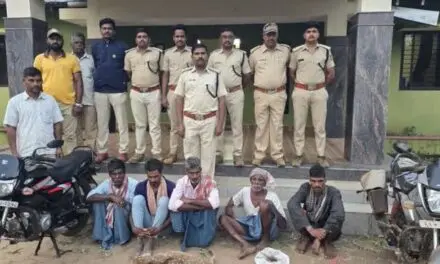 ಜಿಂಕೆ ಚರ್ಮ, ಕಾಡುಹಂದಿ ಮಾಂಸ ಸಾಗಿಸುತ್ತಿದ್ದ ಐವರ ಬಂಧನ