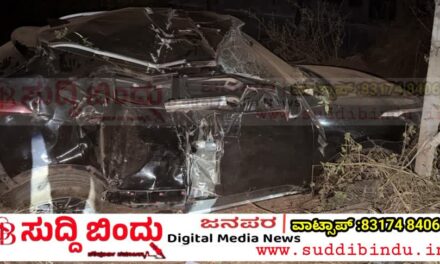 ಭೀಕರ ಕಾರು ಅಪಘಾತ : ಇಬ್ಬರೂ ಯುವಕರ ಸಾವು