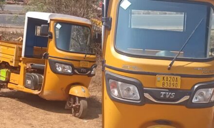 ಕಾರ್ಮಿಕರನ್ನು ಹೊತ್ತೊಯ್ಯುತ್ತಿದ್ದ ಲಗೇಜ್ ರಿಕ್ಷಾ ಪಲ್ಟಿ: ಐದಕ್ಕೂ ಹೆಚ್ಚು ಮಂದಿಗೆ ಗಾಯ