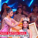 ಕಾರವಾರದ ಸಾಧ್ವಿ ಸೈಲ್ ಮಿಸ್ ಇಂಡಿಯಾ 2026 ವಿಜೇತೆ