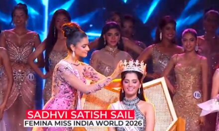 ಕಾರವಾರದ ಸಾಧ್ವಿ ಸೈಲ್ ಮಿಸ್ ಇಂಡಿಯಾ 2026 ವಿಜೇತೆ
