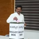 ವಿಧಾನ ಪರಿಷತ್ ಚುನಾವಣೆ: ಮತ ಚಲಾಯಿಸಿದ ಶಾಸಕ ಭೀಮಣ್ಣ ನಾಯ್ಕ; ಐದೂ ಸ್ಥಾನಗಳಲ್ಲಿ ಗೆಲುವಿನ ವಿಶ್ವಾಸ