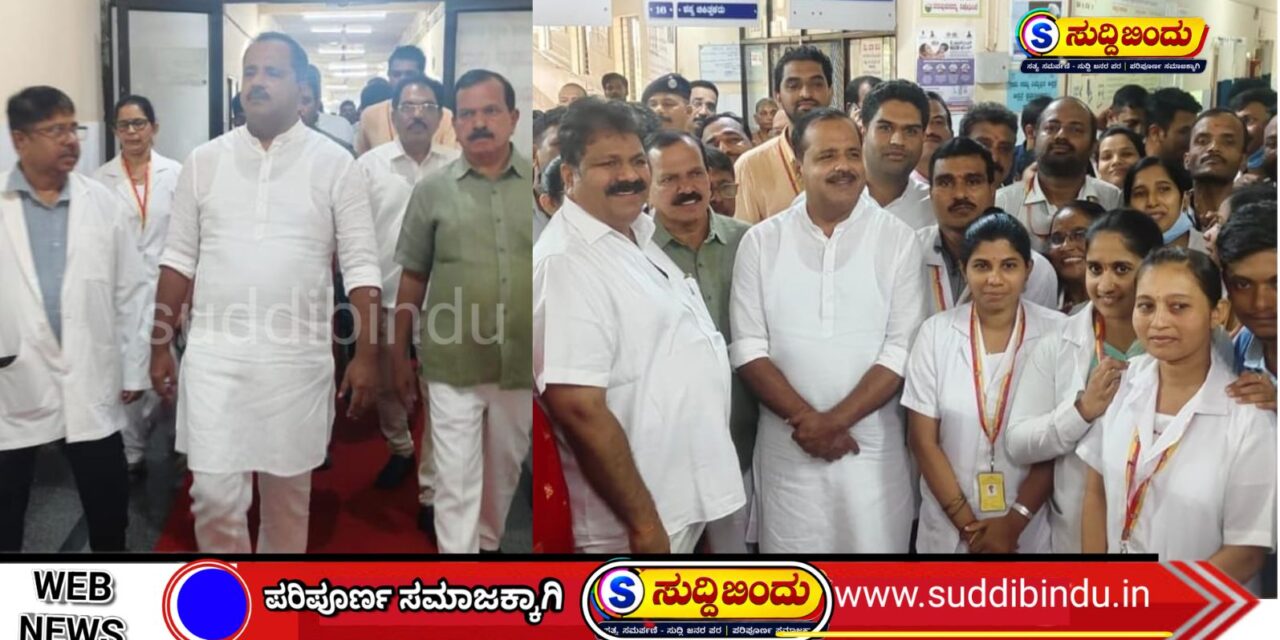 ಕುಮಟಾ ಸರ್ಕಾರಿ ಆಸ್ಪತ್ರೆಗೆ ಆರೋಗ್ಯ ಸಚಿವ ಯು.ಟಿ. ಖಾದರ್ ದಿಢೀರ್ ಭೇಟಿ ಆಸ್ಪತ್ರೆ ಸ್ವಚ್ಛತೆ, ಚಿಕಿತ್ಸಾ ವ್ಯವಸ್ಥೆಗೆ ಮೆಚ್ಚುಗೆ:ಟ್ರಾಮಾ ಸೆಂಟರ್‌ಗೆ ಅಗತ್ಯ ಸಿಬ್ಬಂದಿ-ಸೌಲಭ್ಯ ಒದಗಿಸುವ ಭರವಸೆ