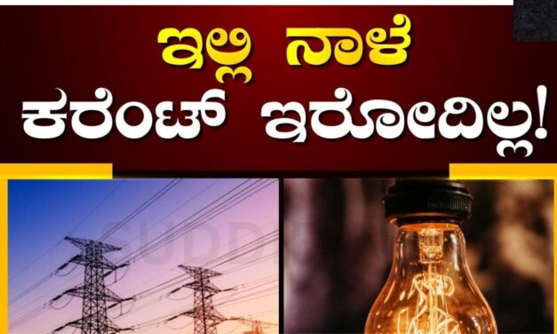 ನಾಳೆ ಪವರ್‌ ಕಟ್; ಹಲವು ಪ್ರದೇಶಗಳಲ್ಲಿ ವಿದ್ಯುತ್ ವ್ಯತ್ಯಯ