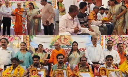 ಗಣೇಶ ಮೂರ್ತಿ ಕಲಾವಿದರಿಗೆ ರೂಪಾಲಿ ನಾಯ್ಕ ಗೌರವ; ಮಾಸಾಶನದ ಭರವಸೆ