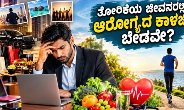 ಆಧುನಿಕ ಜೀವನಶೈಲಿಯ ಬೆನ್ನತ್ತಿ ಆರೋಗ್ಯವನ್ನೇ ಮರೆಯುತ್ತಿರುವ ಮಾನವ.